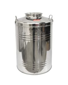 Stainless steel can, for oil, 100 lt, 1 piece