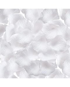 White rose petals, polyester and plastic, 500 gr