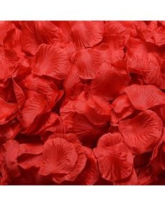 Red rose petals, polyester and plastic, 500 gr