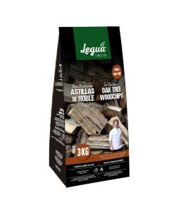 Wood chips for BBQ, aromatic, Oak Tree, 3 kg, 1 pack