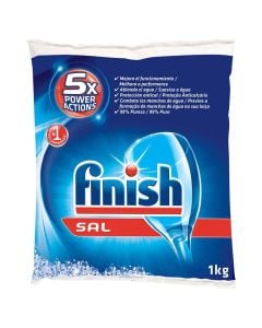 Detergent, "Finish Calgon", dishwasher salt, 1 kg, blue, 1 pc