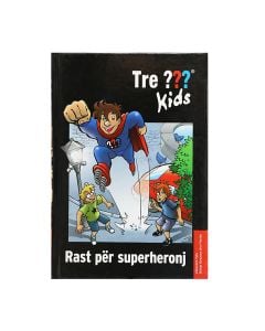 Three kids, case for superheroes