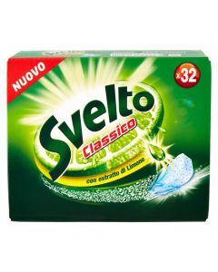 Kapsula për lavastovilje, Svelto, Limon, Classico, 32 kapsula