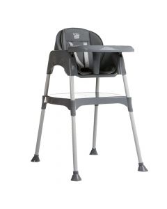 Dining chair for children, Amsterdam, 3in1, white and gray, plastic, +6 months, 1 piece