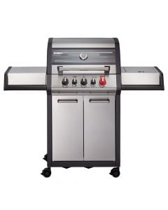 Gas barbecue, Enders, Monroe Pro, 143.5x57x118.5 cm, turbo, stainless steel, gray, 3 burners, 1 piece