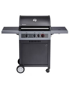 Gas barbecue, Enders, Boston Black, 134x59x115 cm, turbo, black, stainless steel, 3 burners, 1 piece