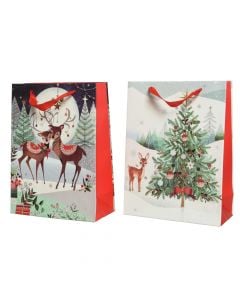 Cantë kartoni christmas, mikse, 42x30x12 cm, 1 copë