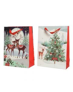 Cantë kartoni christmas, mikse, 24x18x8 cm, 1 copë