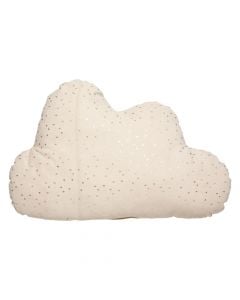 Decorative pillow for children, plush, cloud, beige, 1 piece