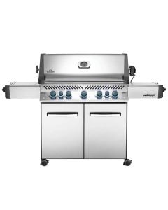 Barbekju me gaz, Napoleon, Prestige 665, inoks, 127x190x67.5 cm, gri, 1 cope