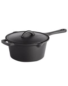 Tavë me kapak për barbekju,  Napoleon, gizë, 2 lt, e zezë, 19 cm,  1 copë