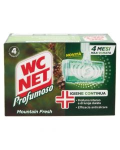 Aromatic & sanitizing for toilet, Wc Net, 4 pieces, 1 pack