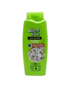 Shampo flokësh për volum, me efekt hidratues, Wash & Go, plastikë, 675 ml, e gjelbër, 1 copë