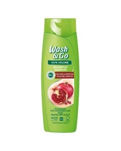 Hair volume shampoo, for colored hair, Wash & Go, plastic, 360 ml, green, 1 piece