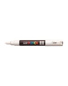 Water-based marker, UNI POSCA, PC-1M, White, 1 piece