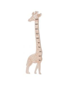 Meter for children, giraffe, MDF, 140x36 cm, brown, 1 piece