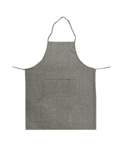 Kitchen apron, cotton, gray, 88x66 cm, 1 piece