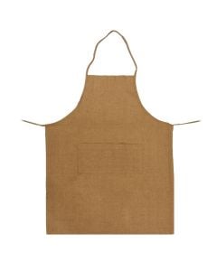 Kitchen apron, cotton, brown, 88x66 cm, 1 piece