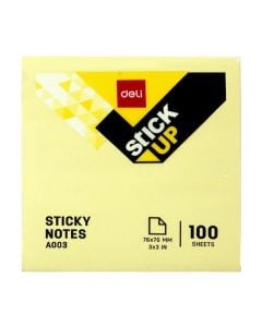 Deli sticky notes, 76x76 cm, 100 sheets, yellow
