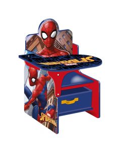 Tavolinë, karrige dhe magazinuese për fëmijë, Disney, Spiderman, MDF, 52x62x50 cm, mikse, 1 copë