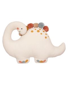 Decorative pillow, dinosaur, cotton+polyester, 40x30x8 cm, mixed, 1 piece
