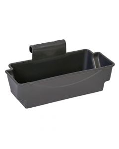 Storage basket for accessories, for cleaning buckets, plastic, 19x43x18 cm, gray, 1 piece