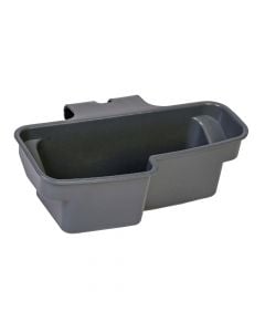 Accessory holder basket, for cleaning bucket, plastic, 19x43x18 cm, gray, 1 piece