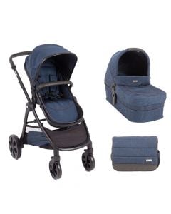 Set karrocë për fëmijë, Kikka boo, Maui, 2 në 1, 22 kg, blu, 1 copë