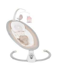 Karrige relaksi për fëmijë, Kikka boo, Twiddle, me muzikë, 78x66x70 cm, bezhë, 1 copë