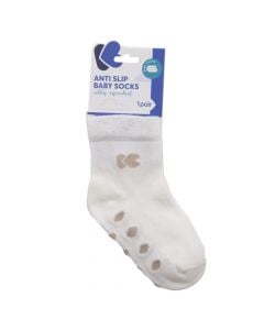 Socks for children, Kikka Boo, cotton, 0-6 months, white, 1 pairs