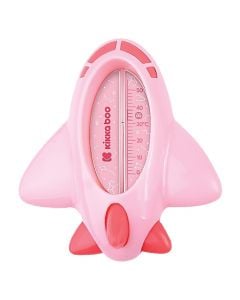 Water thermometer for children, Kikka Boo, airplane design, pink, 10x4x11 cm, 0-50 °C, 1 piece