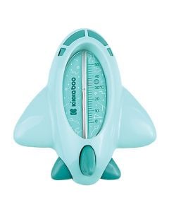 Water thermometer for children, Kikka Boo, airplane design, mint, 10x4x11 cm, 0-50 °C, 1 piece