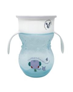 Cup for children, Cangaroo, Magic 360°, blue, 6m+, 270 ml, 1 piece