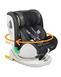 Baby car seat, Cangaroo, General, isofix, 0-36 kg, gray and black, 1 piece
