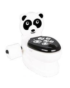 Urinal for children, Panda, plastic, 41x27x45 cm, white and black, 1 piece