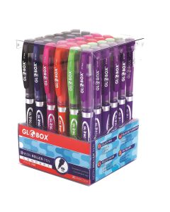 Pen, Globox, mixed, 0.7mm, neon, 1 piece