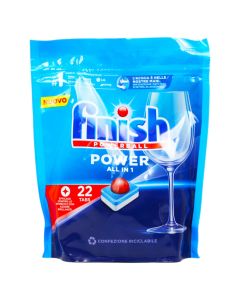 Kapsula për lavastovilje, Finish, Power All in 1, 22 kapsula, 1 pako