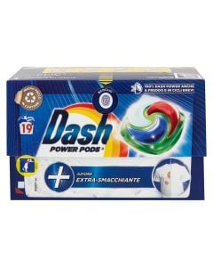 Detergjent kapsulë për rrobat, Dash, extra smacch, 19 kapsula, 1 pako