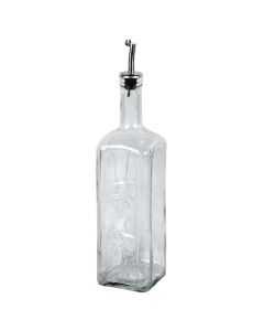 Oil&Vinegar Bottle 1000 cc, Size: D. 8.0 x29 cm, Color: Clear, Material: Glass