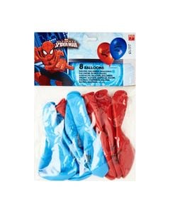Balloons, Spiderman, latex, 28 cm, mixed, 8 pieces, 1 pack