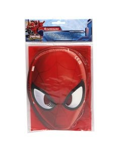 Maskë, Spiderman, karton, 6 copë, 1 pako
