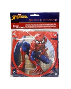 Varg, Spiderman, Happy Birthday, karton, 200 cm, 1 copë