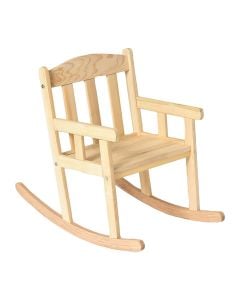 Karrige lëkundëse për fëmijë, druri, 70x37.7x58 cm, natyrale, 1 copë