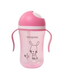 Baby bottle, Cangaroo, Bunny, pink, 6 months +, 300 ml, 1 piece