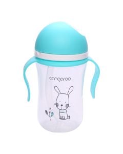 Shishe për fëmijë, Cangaroo, Bunny, blu, 6 muajsh +, 300 ml, 1 copë
