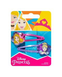 Hair clip for children, Princess, purple/pink, 2 pieces