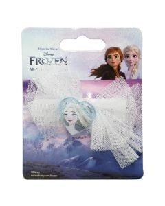 Kapëse flokësh për fëmijë, Frozen II, fjongo, bojëqiell, 1 copë