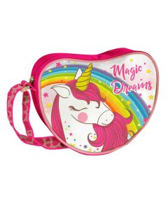 Children's bag, Unicorn, polyester, pink, 18x13x5 cm, 1 piece