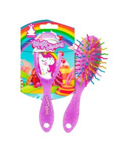 Hair comb for children, Unicorn, pink, 1 piece