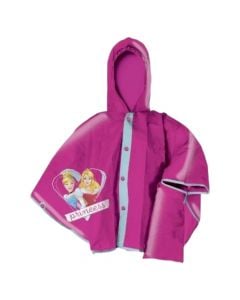 Rain cape for children, Princess, pink, 1 piece